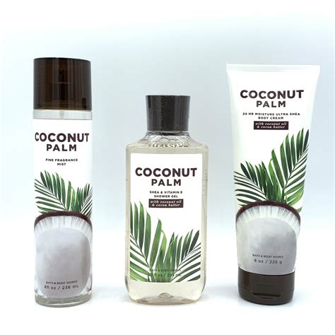 coconut body spray bath and body works